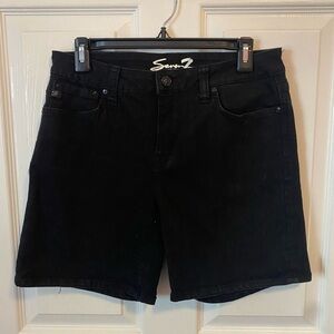 Seven7 Women's Dark Denim Shorts